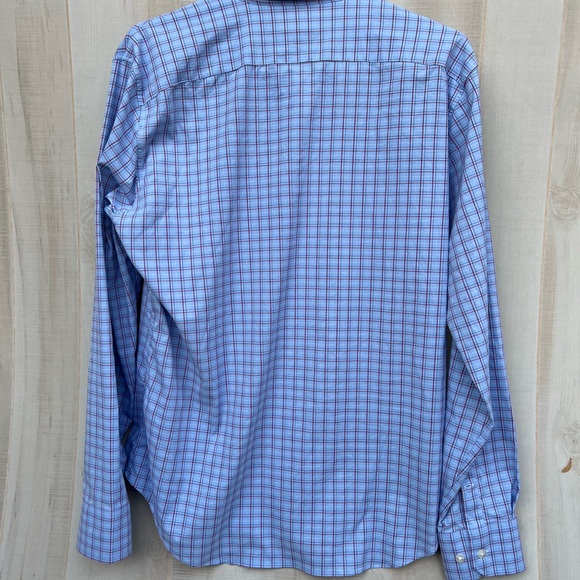 Bonobos Slim Fit Shirt Blue & Red Plaid Button Down Mens Large - Picture 5 of 8
